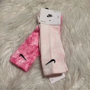 Nike Pink Tie-Dye Socks